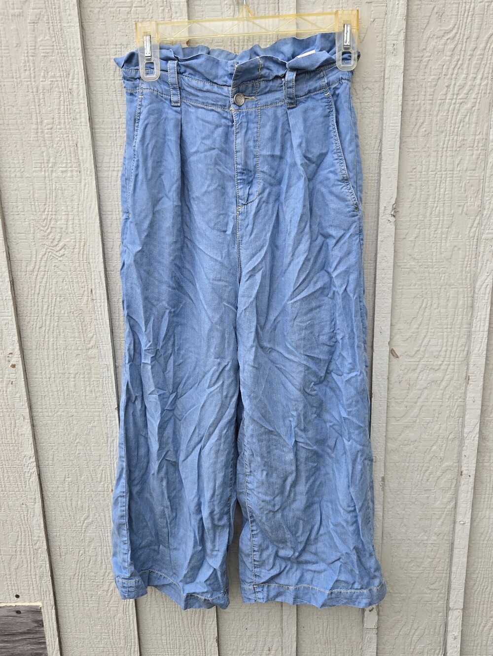 Zara Light Blue Wide-Leg Chinos for Men